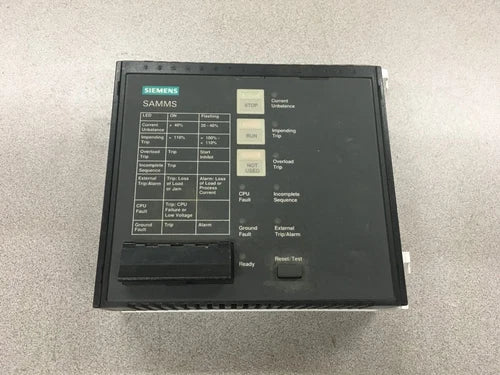 USED SIEMENS SAM0R0F000000 SAMMS Motor Master Control Module SAM2R0F000015