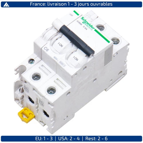 IC60N-C6A + EN60947-5-1 SCHNEIDER ELECTRIC, Disjoncteur 2P, IC60N-C6A + ........