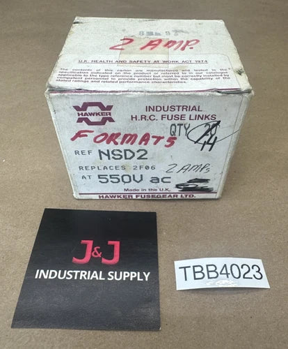 (14) NEW OPEN BOX- Hawker NSD16 Industrial HRC Fuse Links 16A 550VAC || WARRANTY
