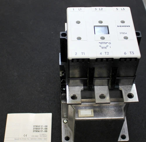 Siemens contactor contactor 3TB5417-0BB4 UST=24VDC 132kW 380VAC-3 22 2NO + 2NC