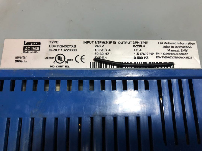 1 PC Used For Lenze ESV152N02YXB