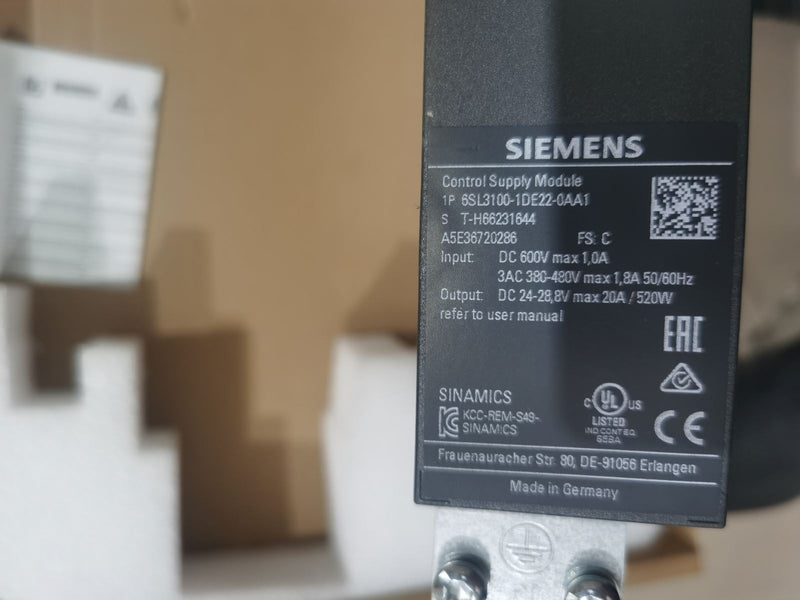 1 PC used For Siemens 6SL3100-1DE22-0AA1