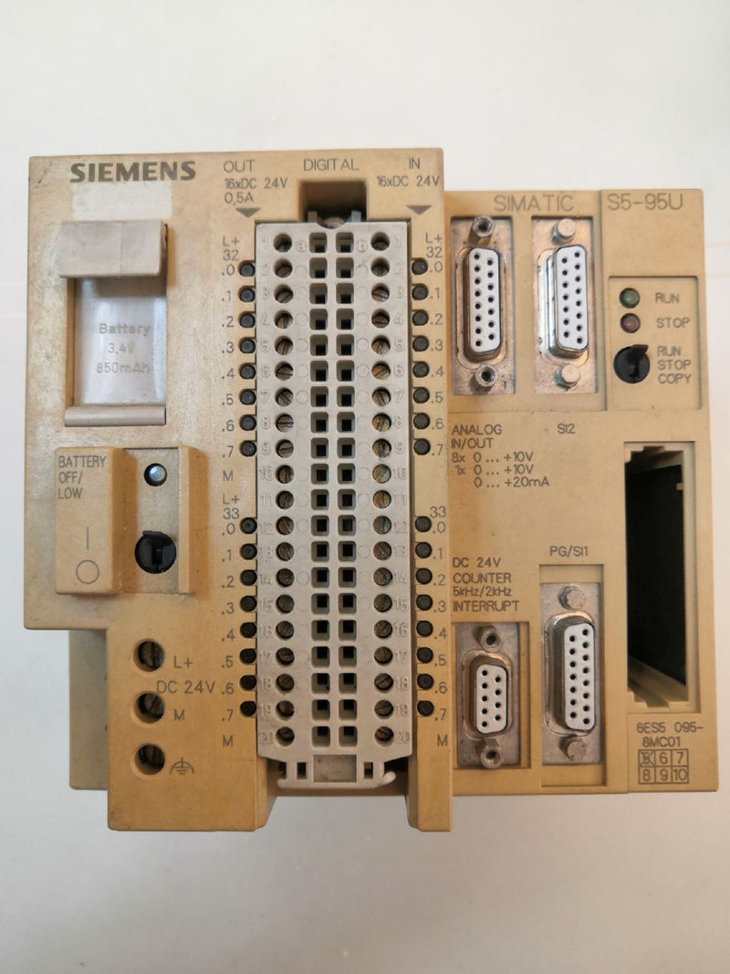 1PCS USED SIEMENS 6ES5095-8MC01