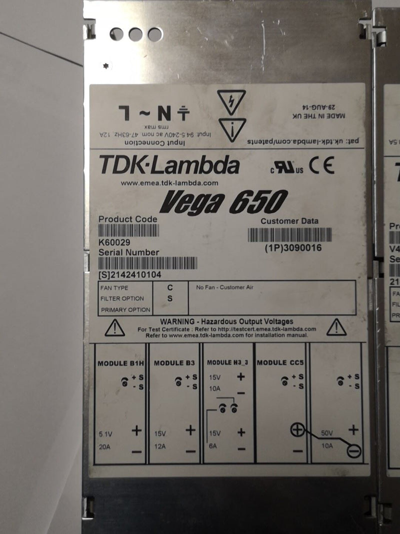 1 PC for vega 650 module power supply K60029 used