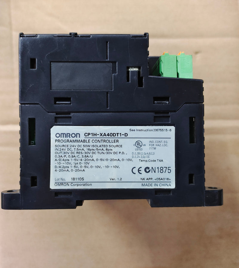 Omron CP1H-XA40DT1-D(used)
