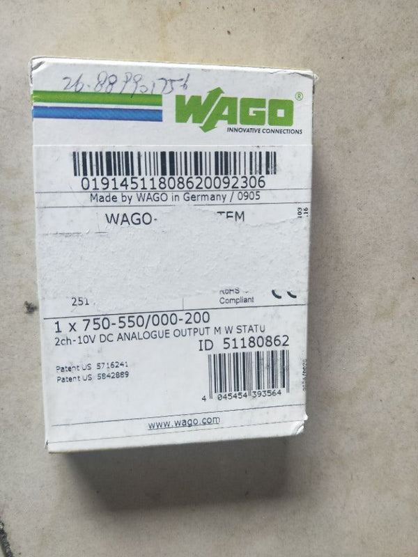 WAGO 750-550/000-200 new 750550/000200