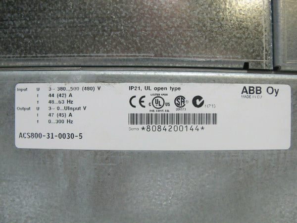 ABB ACS800-U31-0030-5 used