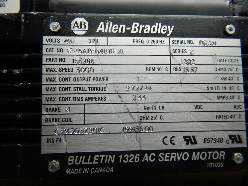 Allen-Bradley 1326AB-B410G-21  used