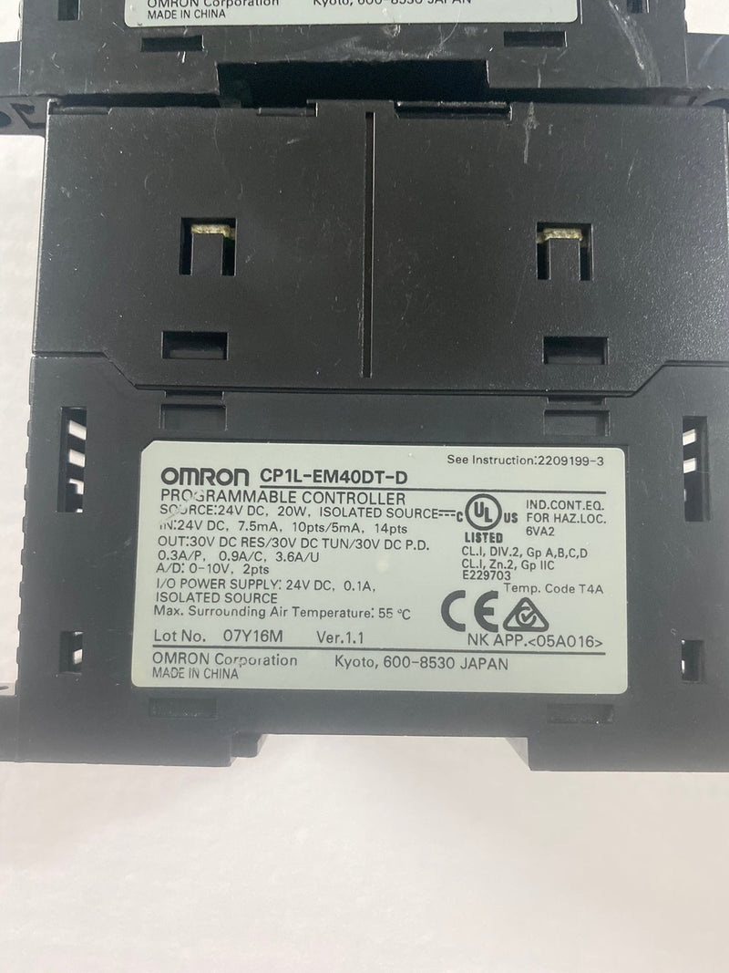 Omron CP1L-EM40DR-D(used)