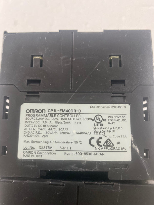 Omron CP1L-EM40DR-D(used)